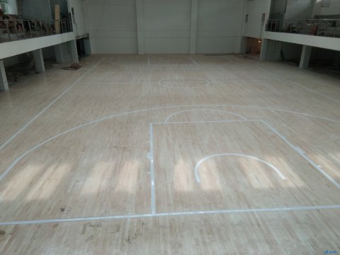 三門(mén)峽外國(guó)語(yǔ)小學(xué)體育運(yùn)動(dòng)木地板實(shí)景