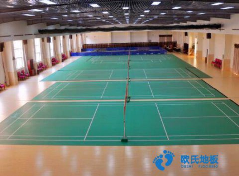 羽毛球館木地板對(duì)比pvc地板-歐氏楊柏林