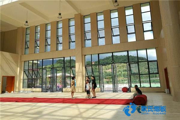 學(xué)?；@球場(chǎng)地木地板沖擊測(cè)試